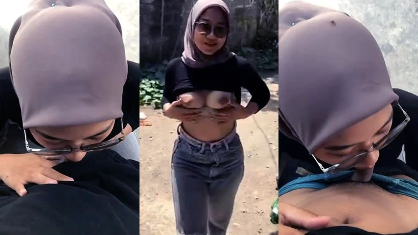 Hijab Viral Sepong Pacarnya