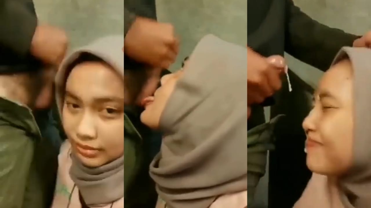 Bokep Indo Pacar Cantik Berkerudung Jago Sepong sampe Crot di Muka